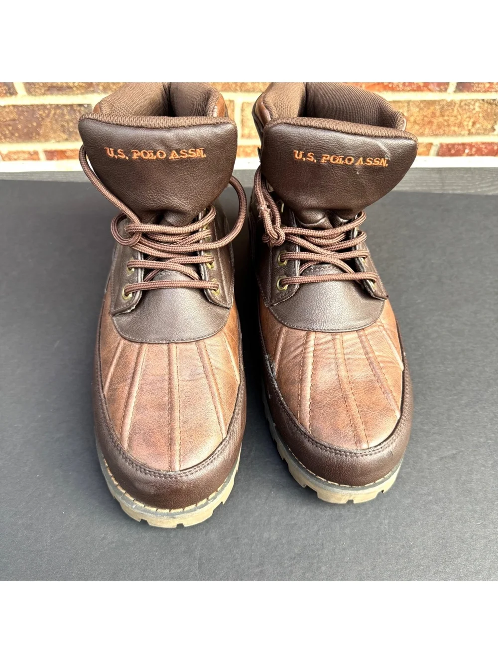 U.S. Polo Assn. Men's Brown Hiking Boots Size 11